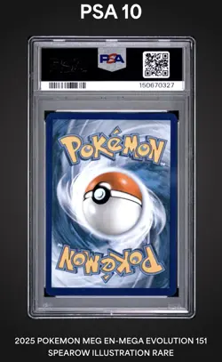 2025 Pokemon TCG MEGA Evolution Illustration Rare #151 SPEAROW PSA 10 🪶 - Image 2