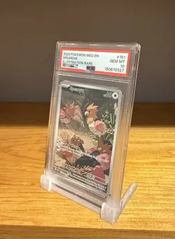 2025 Pokemon TCG MEGA Evolution Illustration Rare #151 SPEAROW PSA 10 🪶 - Image 4