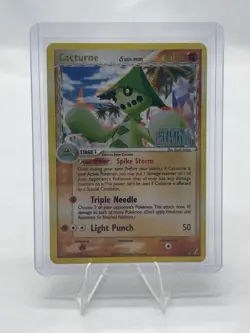 Pokemon TCG Cacturne 15/100 EX Crystal Guardians Reverse Holo Stamped HP - Image 1