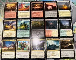 MTG *Rare/Un-common Land Lot X15 Duel Lands Magic the Gathering TCG : Card Lot - Image 1