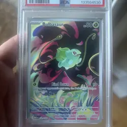 POKEMON BULBASAUR 133/132 FULL ART ILLUSTRATION RARE MEGA EVOLUTION 2025 PSA 10 - Image 3