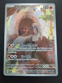 Pokemon TCG Torkoal Illustration Rare TWM 172/167 NM - Image 1