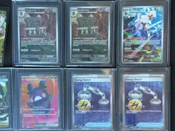 Pokemon Pitch Black Full ART IR/UR/DR lot of 18 & bulk lot of 500+ RH Near Mint - Image 3
