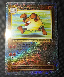 Pokemon Primeape Legendary Collection Reverse Holo 59/110 English Crease - Image 1