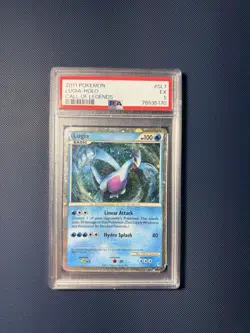 Pokemon TCG 2011 Call of Legends Lugia (Shiny) SL7 Holo PSA 5 - Image 1