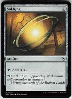 Sol Ring Commander: Aetherdrift 0056 Uncommon Artifact NM MTG - Image 1