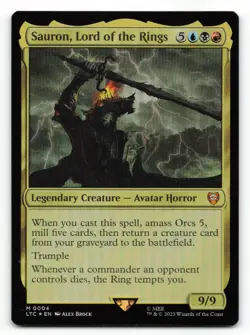 Sauron, Lord of the Rings - Tales of Middle-earth Commander (Mythic Rare, Foil) - Image 1