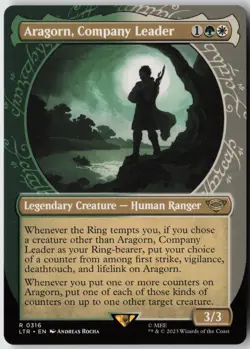 Aragorn Company Leader (316) - Lord Rings: Tales Middle-earth (LTR) NM - Image 1