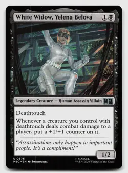 White Widow, Yelena Belova 676 Commander: Marvel Super Heroes MTG NM - Image 1