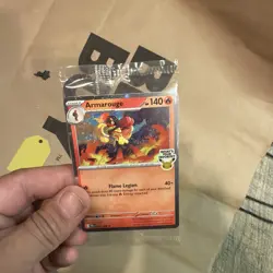 New Rare Armarouge Pokemon Best Buy Promo Card 2026 Pitch Black Collectible - Image 1