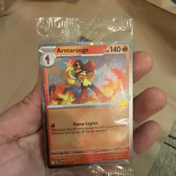 New Rare Armarouge Pokemon Best Buy Promo Card 2026 Pitch Black Collectible - Image 2