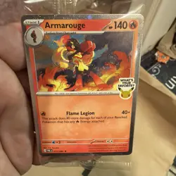 New Rare Armarouge Pokemon Best Buy Promo Card 2026 Pitch Black Collectible - Image 4