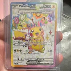 Pikachu ex 219/191 Sv08 Surging Sparks Special Illustration Rare Holo FA EN - Image 1