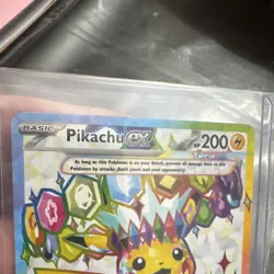 Pikachu ex 219/191 Sv08 Surging Sparks Special Illustration Rare Holo FA EN - Image 4