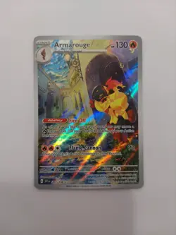 Full Art Armarouge 203/198 Illustration Rare Pokemon Holo Near Mint - Image 1