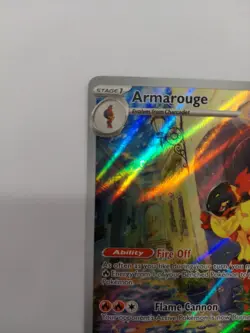 Full Art Armarouge 203/198 Illustration Rare Pokemon Holo Near Mint - Image 2