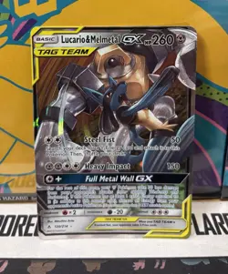 Lucario & Melmetal GX 120/214 Holo Rare GX Unbroken Bonds Pokemon EX/LP - Image 1