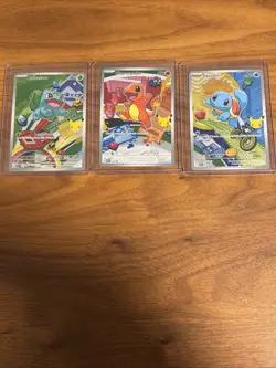 Pokemon First Partner Illustration Series 1 Kanto GEN 1 Starter Set Near Mint - Image 1