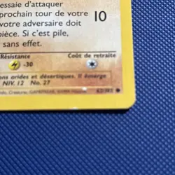 Pokemon Card - Sandshrew Sabelette FRENCH 1st Edition Base Set 62/102 LP - Image 2