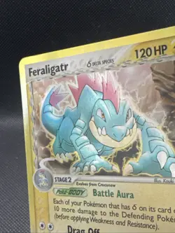 Feraligatr (Delta Species) 2/101 Dragon Frontiers Reverse Holo LP Pokemon TCG - Image 3