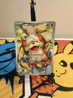 Pokemon Company Hisuian Growlithe 181/167 SV06 IR Full Art Holo English 2024 - Image 1