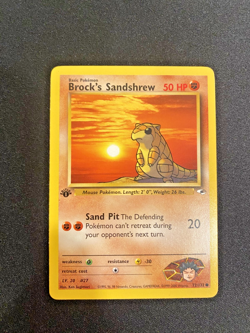 Brock's Sandshrew 72/132 1st Edition Gym Heroes LP - Lightly Played Pokemon Card - Image 1