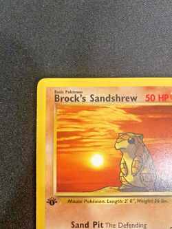 Brock's Sandshrew 72/132 1st Edition Gym Heroes LP - Lightly Played Pokemon Card - Image 2
