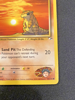 Brock's Sandshrew 72/132 1st Edition Gym Heroes LP - Lightly Played Pokemon Card - Image 4