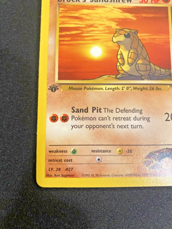 Brock's Sandshrew 72/132 1st Edition Gym Heroes LP - Lightly Played Pokemon Card - Image 5
