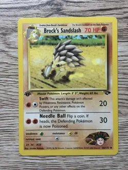 Brock's Sandslash 1st Edition Gym Heroes 36/132 Rare - Lightly Played - Image 1