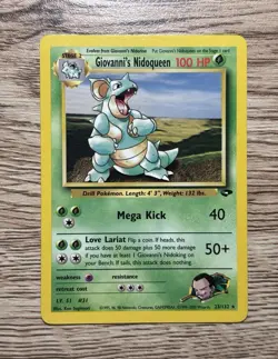Pokemon TCG Giovanni's Nidoqueen 23/132 Gym Challenge Rare Regular Unlimited - Image 1