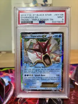 Pokemon TCG Gyarados EX XY106 2016 XY Black Star Promo PSA 9 - Image 1