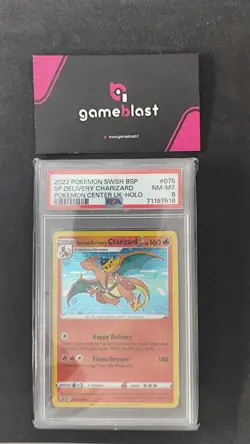 Pokemon TCG | Special Delivery Charizard (SWSH 075) | SWSH Black Star P. | PSA 8 - Image 1