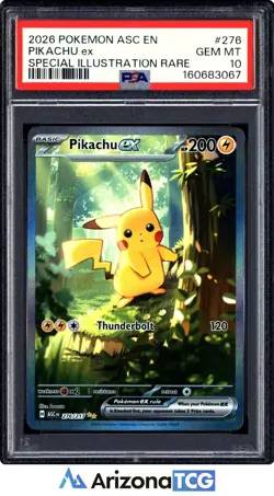 Pokemon 2026 Pikachu ex 276/217 SIR Ascended Heroes GEM MINT PSA 10 - Image 1