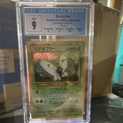 CGC 9 Butterfree 012/ Crossing the Ruins 2000 Holo Rare Japanese Pokemon - Image 1