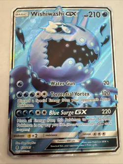 Pokemon Wishiwashi-GX Guardians Rising 133 NM Card TCG - Image 1