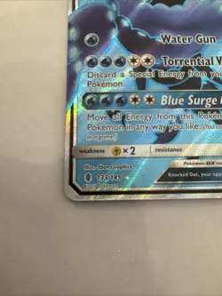 Pokemon Wishiwashi-GX Guardians Rising 133 NM Card TCG - Image 2
