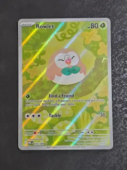 Rowlet 090/088 Holo Illustration Rare Perfect Order Pokemon Near Mint - Image 1