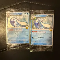 Pokemon TCG Primarina Pitch black Promo Card 020/084 Lot 2 English - Image 1