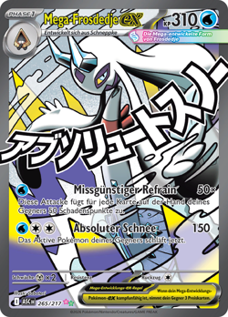 Pokemon Mega Frosdedje ex Erhabene Helden 265/217 - Image 1