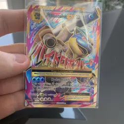 Pokemon TCG M Blastoise EX 102/108 Evolutions Mega Full Art Ultra Rare Holo - Image 3