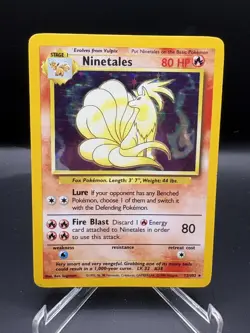 Pokemon TCG Ninetales Base Set 12/102 Holo 1999-2000 Wizards Base Set - LP+ - Image 1