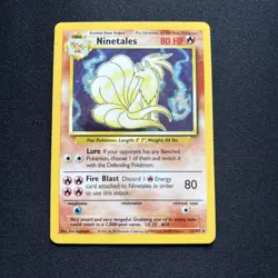 Pokemon TCG Ninetales Base Set 12/102 Holo 1999-2000 Wizards Base Set Copyright - Image 1