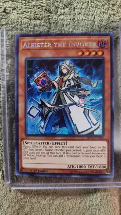 Yugioh! Aleister the Invoker SHVA-EN040 Valhalla 1st Edition Secret Rare NM - Image 1