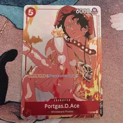 Portgas.D.Ace (Gift Collection 2023) P-028 One Piece Card Game Alt Parallel - Image 1