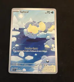 The Pokemon Company Spheal 199/191 Sv08 Surging Sparks Illustration Rare Holo - Image 1