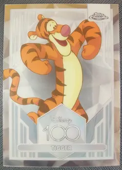 2023 Topps Chrome Disney 100 Years of Wonder #42 Tigger base set Mint Aus Seller - Image 1