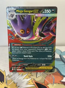 Mega Gengar ex, 056/094, Pokemon TCG, Phantasmal Flames, NM - Image 1