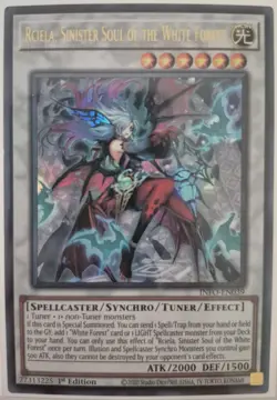 YuGiOh Rciela, Sinister Soul of the White Forest Ultra Rare 1st Ed INFO-EN039 - Image 1