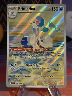 Primarina 088/084 Pitch Black Illustration Rare Pokemon TCG - NM - Image 1